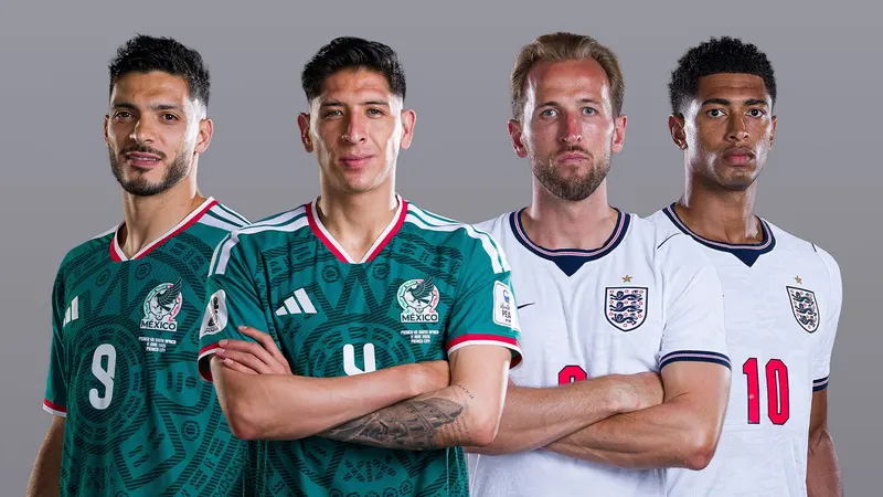 Mexico and England Set to Clash in World Cup Round of 16